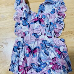 Butterfly Dress Onesie 3-6 Months