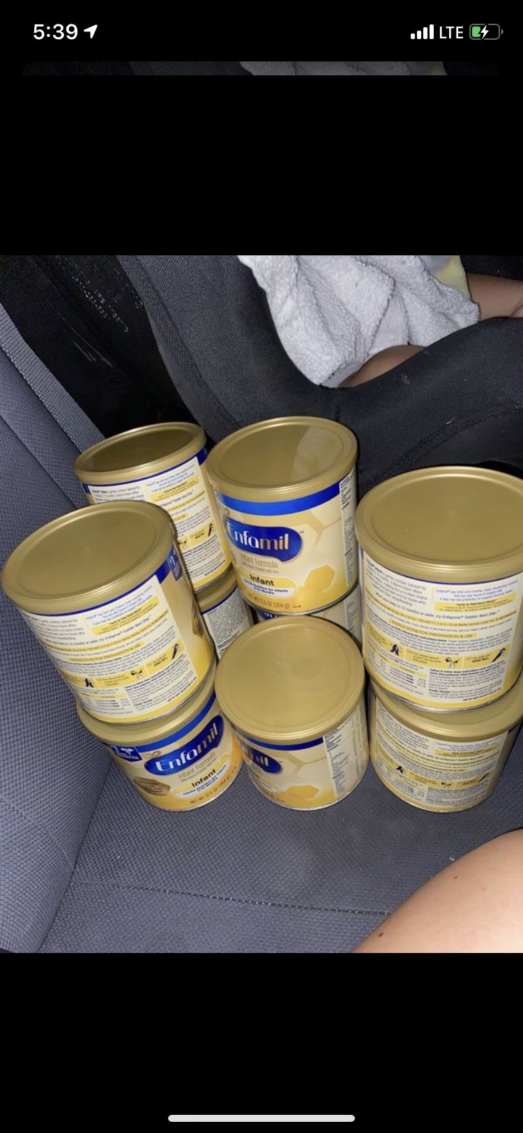 Enfamil cans