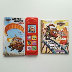 2 Disney PIXAR The Cars Books Bundle