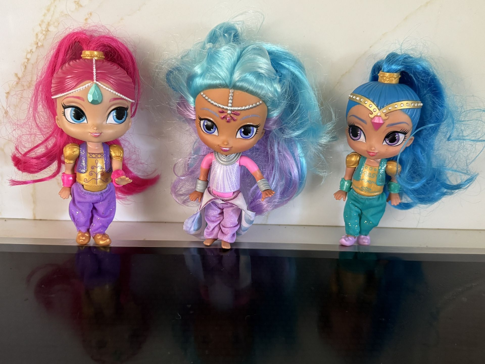 Shimmer, Shine & Samira Dolls Fischer Price