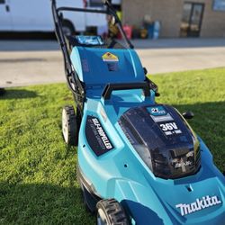 MAKITA 18V X 2 CORDLESS BRUSHLESS SELF PROPELLED LANW MOWER TOOL ONLY NEW 