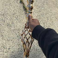 Gold Crystal Centerpiece Stand