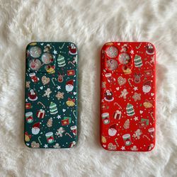 2-Piece iPhone 13 Pro Christmas Phone Cases