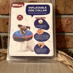 Inflatable Dog Collar Size Medium 8”-12” New In Box Bilibara