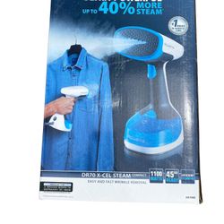 Rowenta Xcel Steam Compact DR7000 Hand-held garment steamer 1100-Watt, Blue
