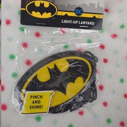 DC Comics Batman Decal Flashlight Lanyard NIP
