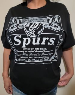 Spurs shirts new cotton med thru 2xl
