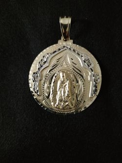 14k Double Sided Religious Pendant
