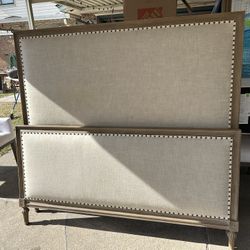 Restoration Hardware Queen Set Bed