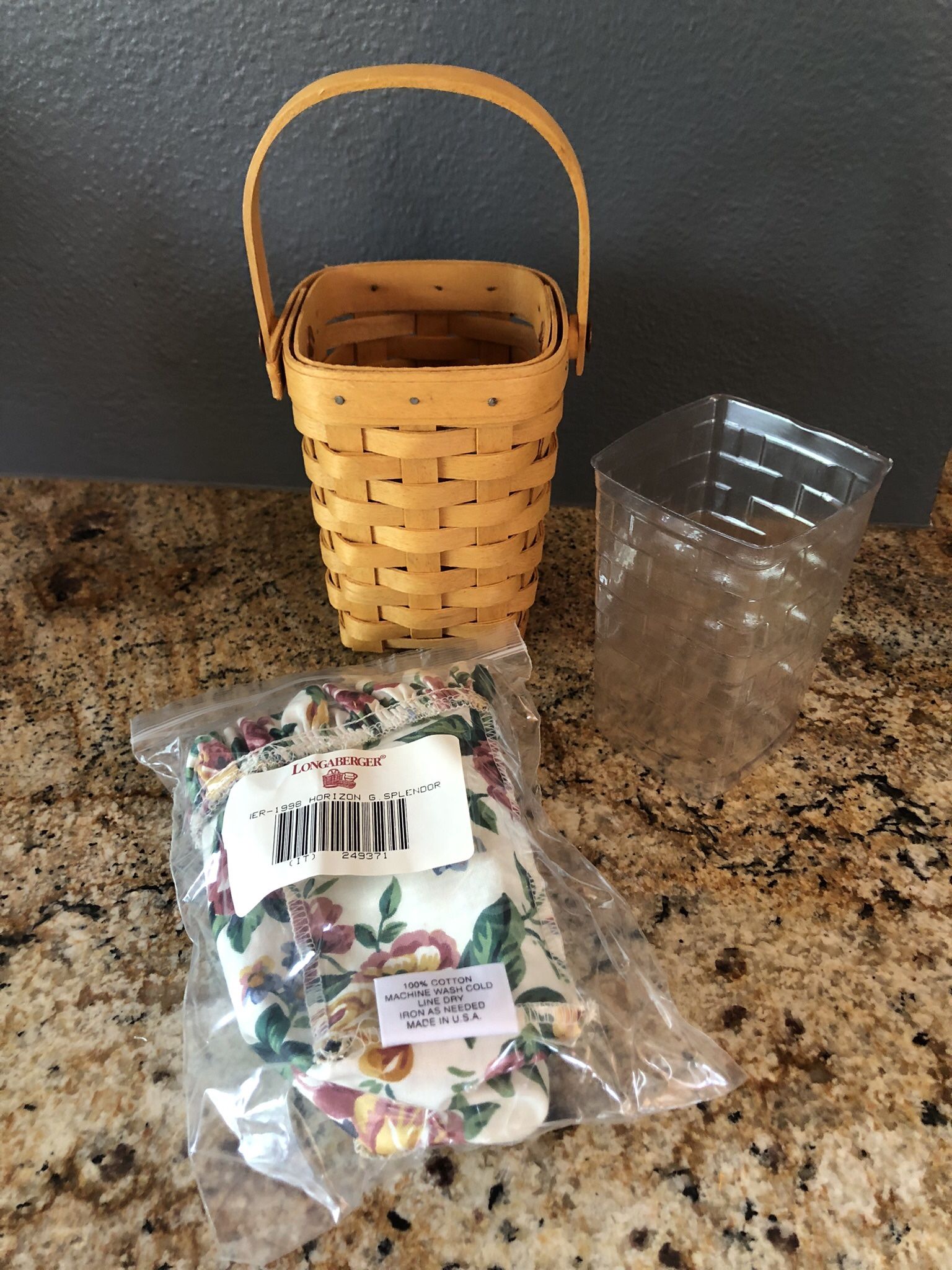 Longaberger Vintage 1998 Horizon Of Hope Basket Combo