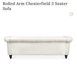 Leather Tufted Sofa