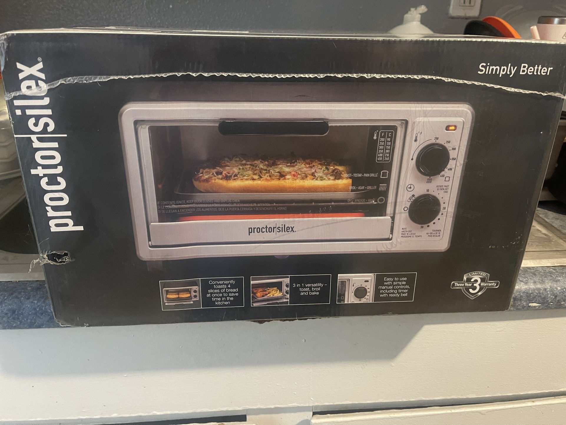 NIB Proctor Silex Toaster Oven