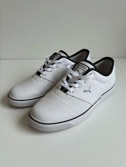 Puma El Ace sneakers, a classic low-top casual style featuring a perforated leather upper and a vulcanized rubber sole