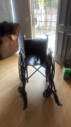 Standard Folding Wheelchair Black