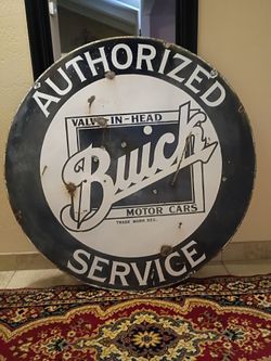 42 in vintage Buick sign
