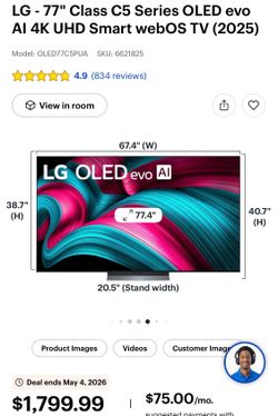 77” LG OLED C5