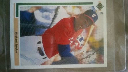 Michael Jordan White Sox baseball card