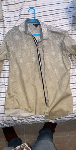 Mens stylish design dress shirt Size L