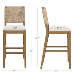 Nathan James Bar Stool - Set of 2