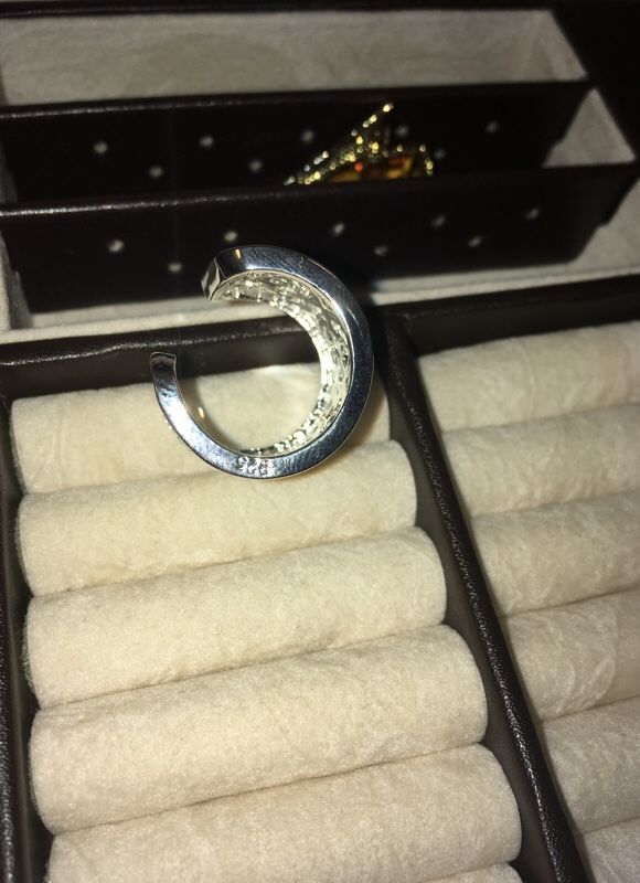 .925 sz 8 cuff ring