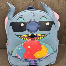 *New* Disney Aulani Exclusive Stitch Loungefly Shave Ice Scented Backpack