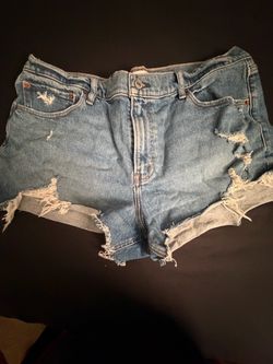 Abercrombie Distressed Denim Cutoff Shorts
