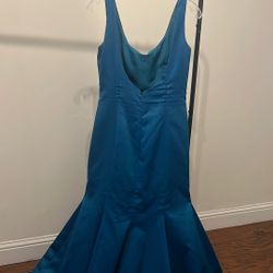 Mari  Lee Teal Mermaid Dress