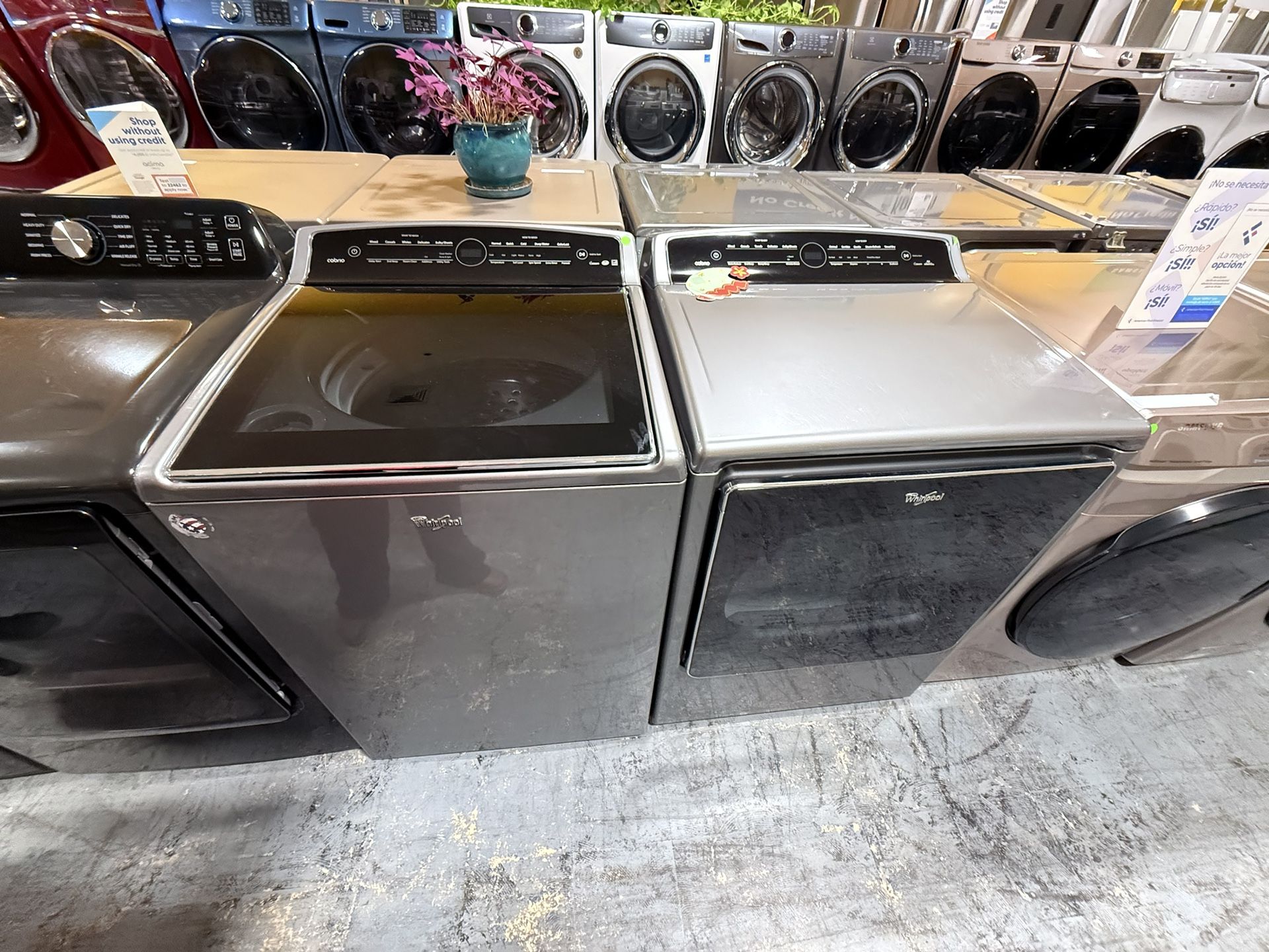 Washer And Dryer Jumbo Whirlpool No Credit Needed 