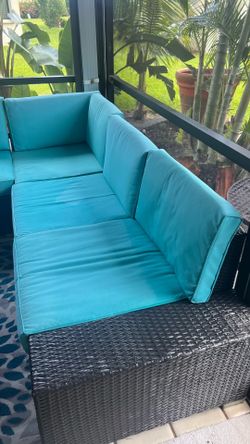 Wicker outdoor furniture