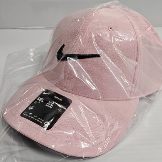 Nike Dri Fit Club Structured Swoosh Golf Cap Hat Soft Pink Size M