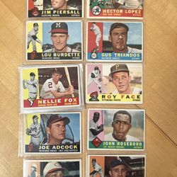 🥎 (125) 1960 TOPPS BASEBALL CARDS * NO DOUBLES * ONLY $3.00 PER CARD ⚾️