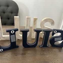 LUIS Wooden Letters Decor