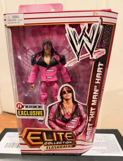 Wwe elite bret hart ringside exclusive action figure!