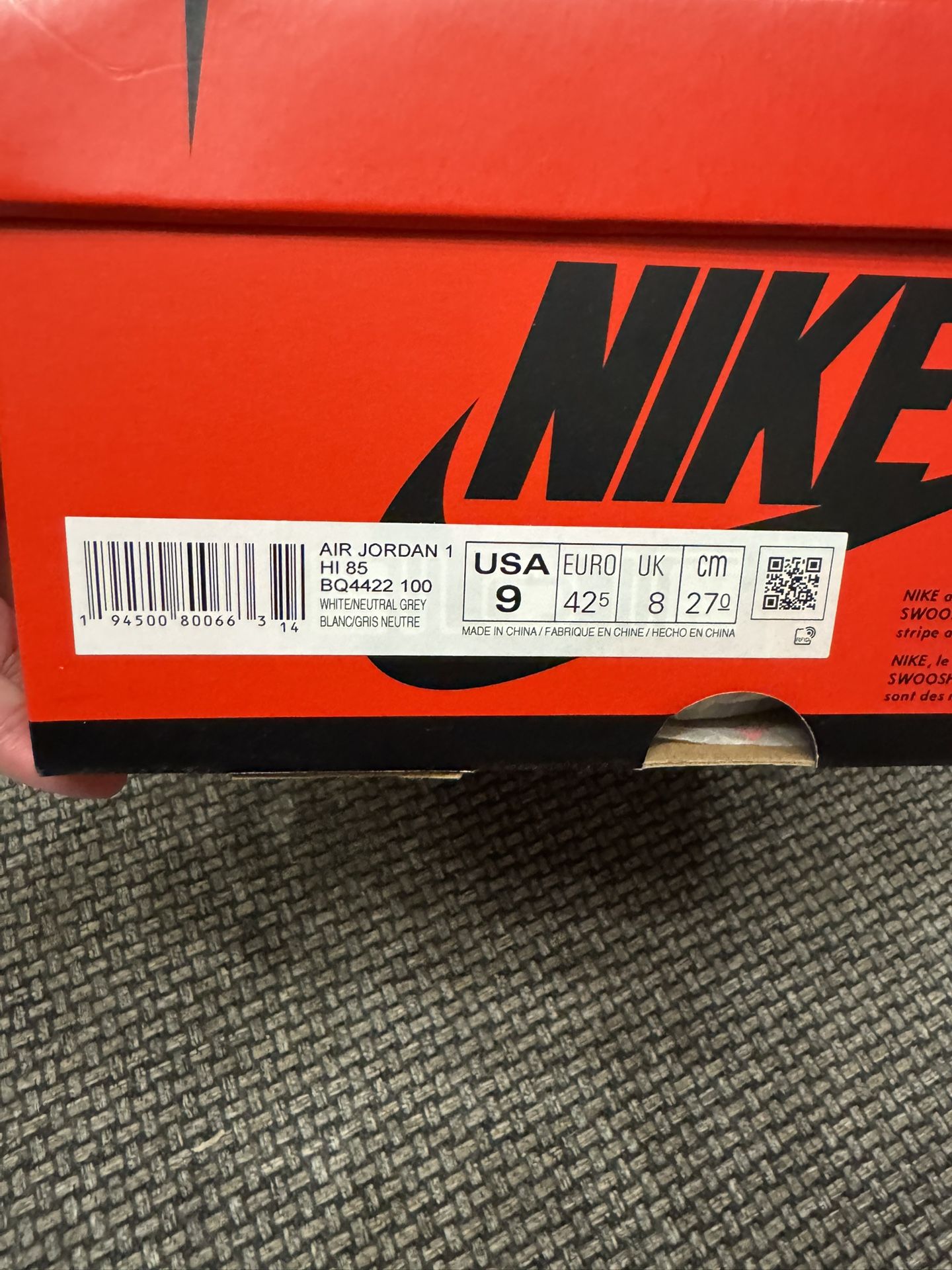 Nike Air Jordan 1 Chicago Lost And Found Size 9 Brand new DS
