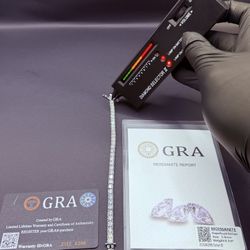 VVS1 5mm Moissanite Tennis Bracelet 7in