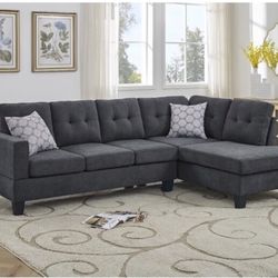 Adryel 98" Wide Microfiber/Microsuede Sectional