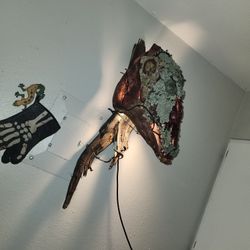 Rustic Hanging Horse Skull Decor 