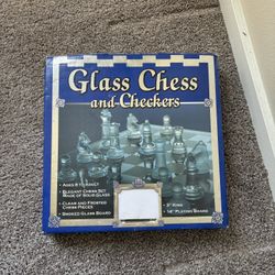 Glass Chess And Checkers Set