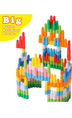 200pcs Large Building Blocks – Effective Toy Building Sets –Stem Building Toys ， Colorful & Educational Kids Construction Toys - Kids Building Toys fo