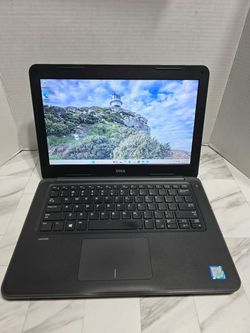 Reliable Dell Latitude 3380 laptop has an Intel Core i5-7200U CPU at 2.50GHz. This black device is equipped with 8GB of RAM and a 119GB storage drive.