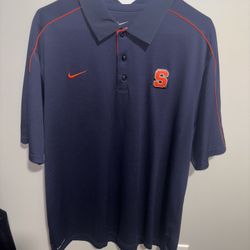 Vintage Nike Syracuse Orange Polo Shirt Men’s XL Green Game Day College Football