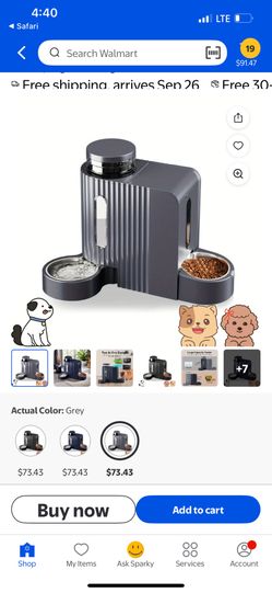 Gardner Pet Automatic Gravity Cat Food Feeder and Water Dispenser Stainless