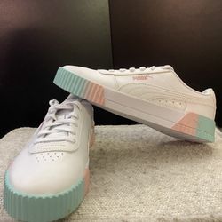 NEW Puma Carina Sneakers Youth 6, Women’s 8