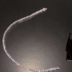 Tennis Bracelet With Lab Made Diamonds