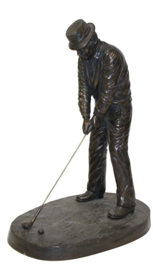 Large Bronze Ltd Golfer Statue