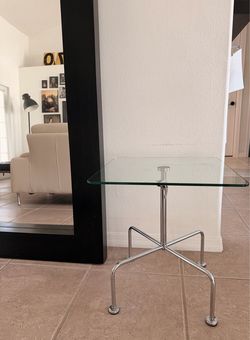Modern Chrome/Glass Side Table