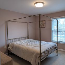 Gold Canopy Bed Frame