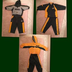 12, 18, and 24mo NFL Packers outfits