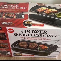 Power Smokeless Indoor Electric Grill 1500 Watts w/ Tempered Lid