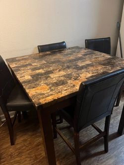 Dining table with chairs